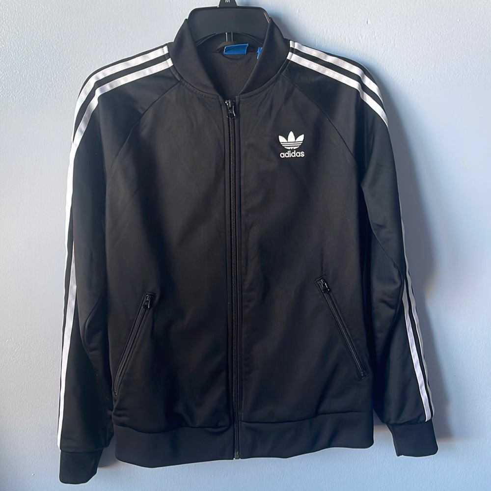 Black adidas track jacket